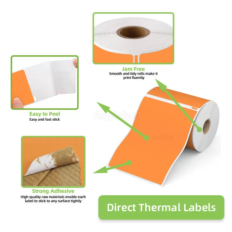 dymo 1744907 compatible orange shipping labels 4 x 6 manufacturer