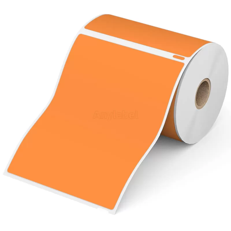 Dymo 1744907 Compatible Orange Shipping Labels 4'' x 6''