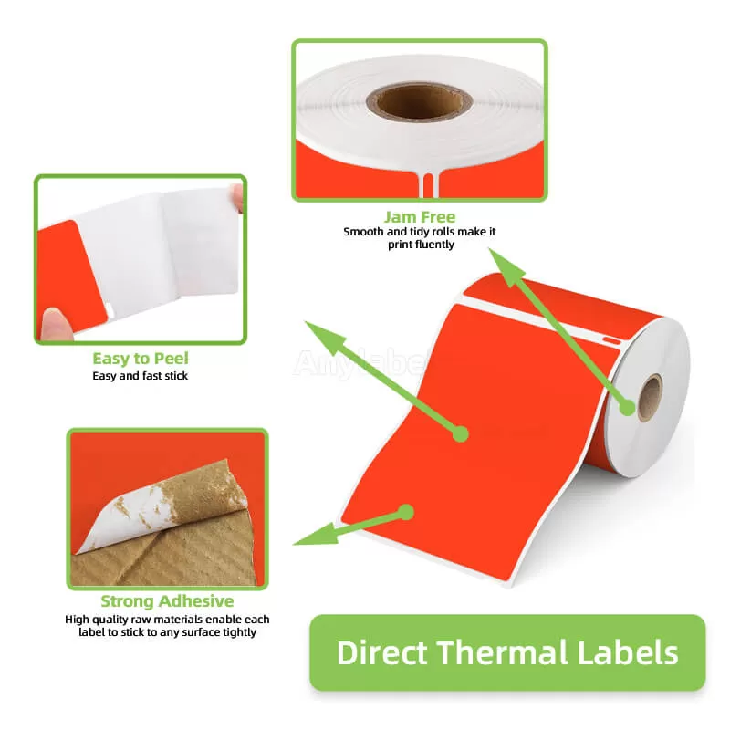 dymo 1744907 compatible red shipping labels 4 x 6 manufacturer