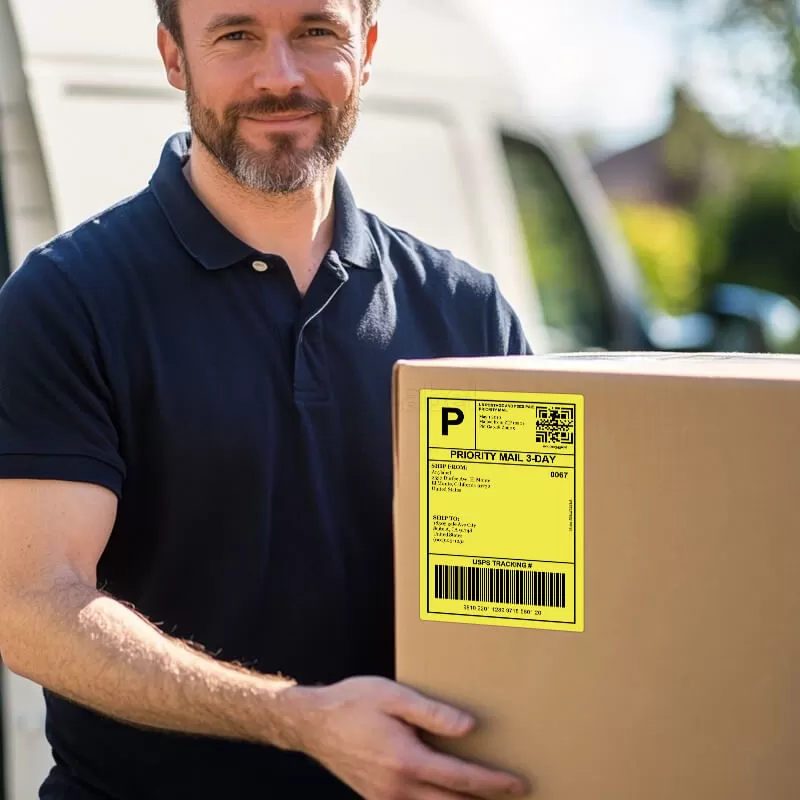 dymo 1744907 compatible yellow shipping labels 4 x 6 supplier