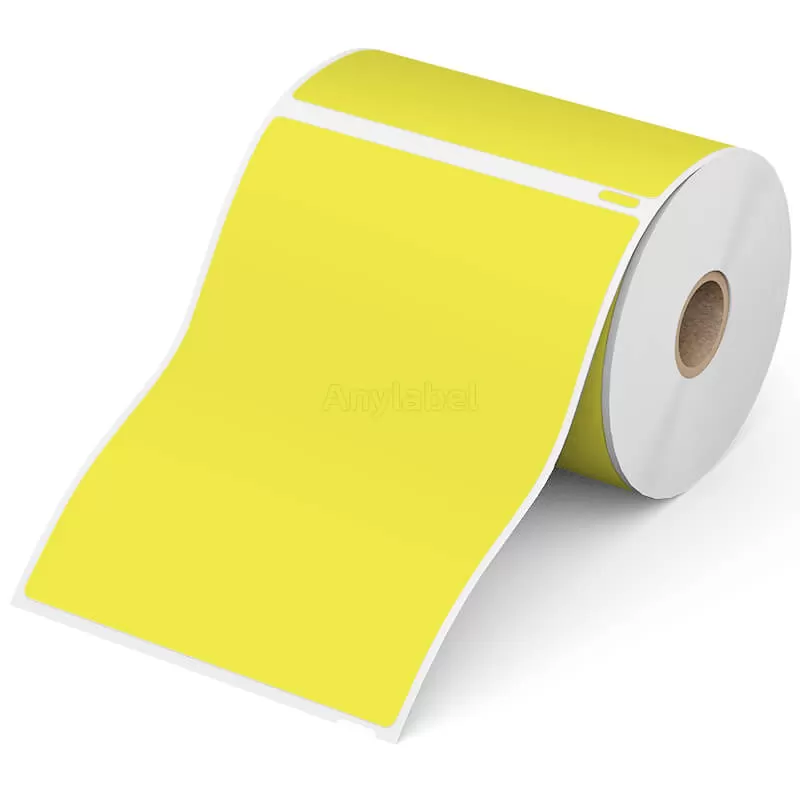 Dymo 1744907 Compatible Yellow Shipping Labels 4'' x 6''