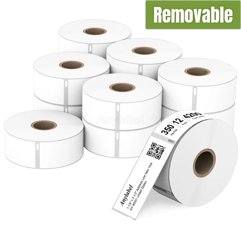 Dymo 30252 Compatible Removable Labels 1 1/8'' x 3 1/2''