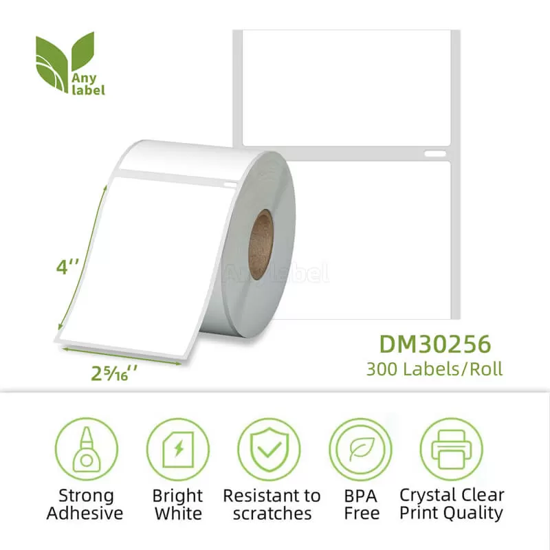 dymo 30256 compatible removable shipping labels 2 5 16 x 4 manufacturer