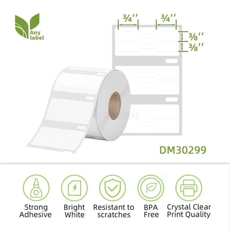 dymo 30299 compatible price tag 2 up barbell labels 3 8 x 3 4 company