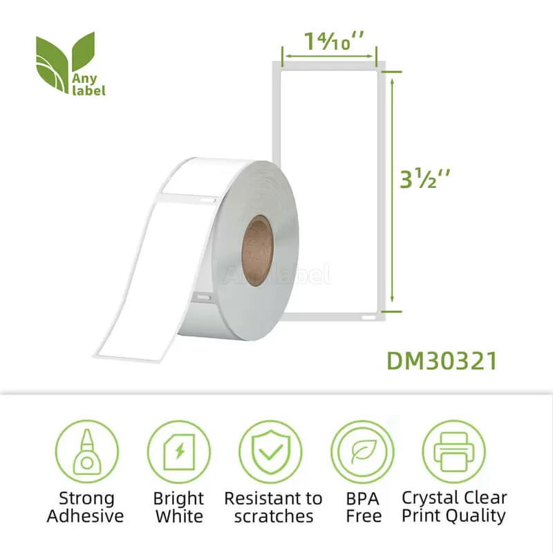 dymo 30321 compatible removable labels 1 4 10 x 3 1 2 manufacturer