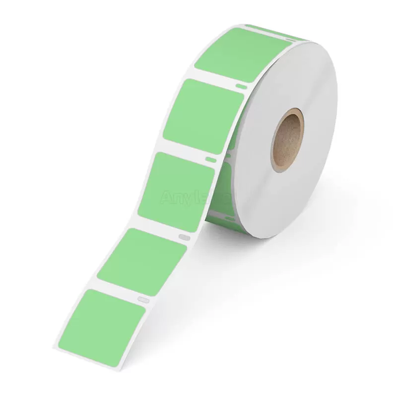 Dymo 30332 Compatible Green Square Labels 1'' x 1''