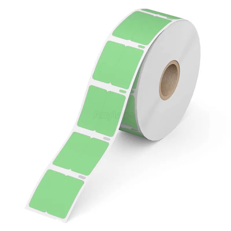 Dymo 30333 Compatible Green 2-Up Labels 1/2'' x 1''