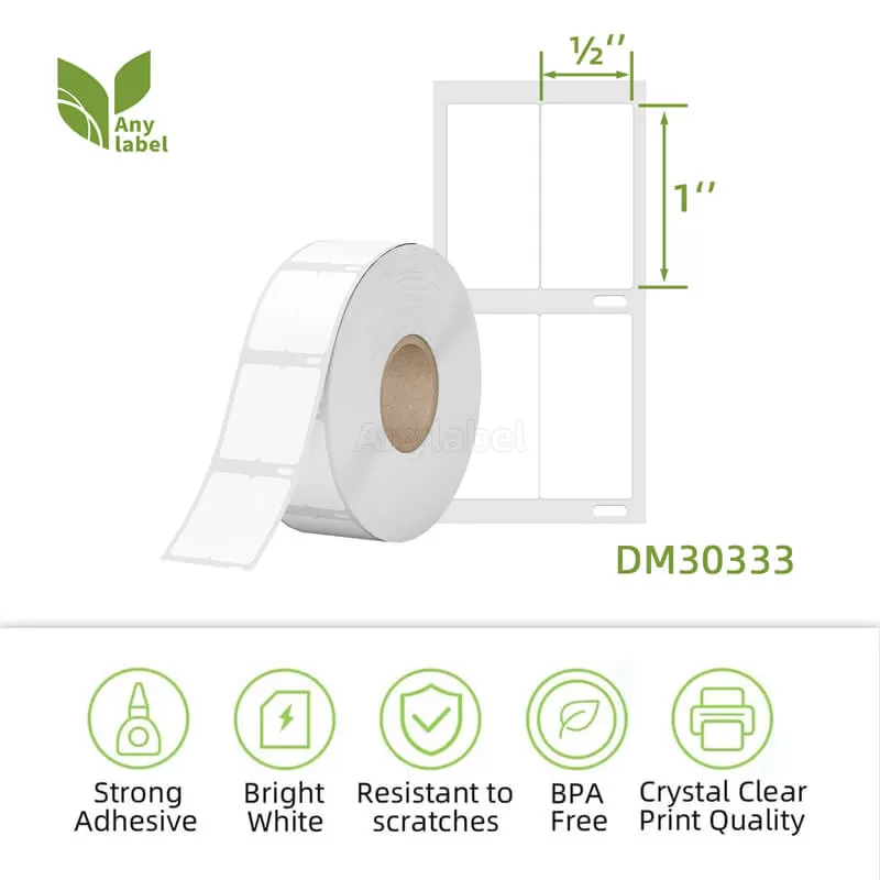 dymo 30333 compatible removable 2 up labels 1 2 x 1 manufacturer