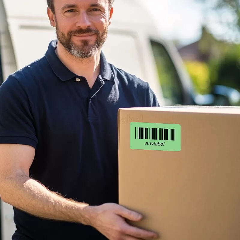 dymo 30334 compatible green barcode labels 2 1 4 x 1 1 4 supplier