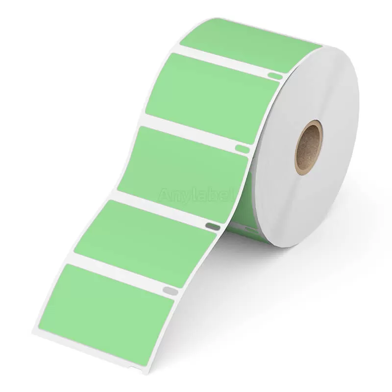 Dymo 30334 Compatible Green Barcode Labels 2-1/4'' x 1-1/4''