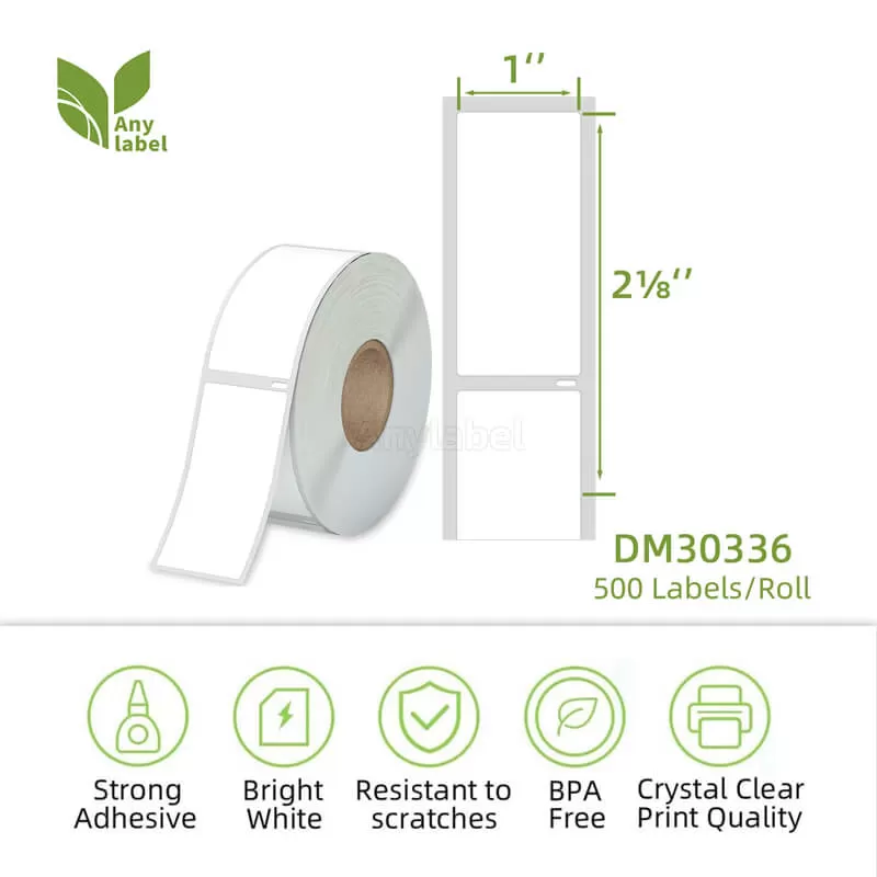 dymo 30336 compatible removable labels 1 x 2 1 8 manufacturer