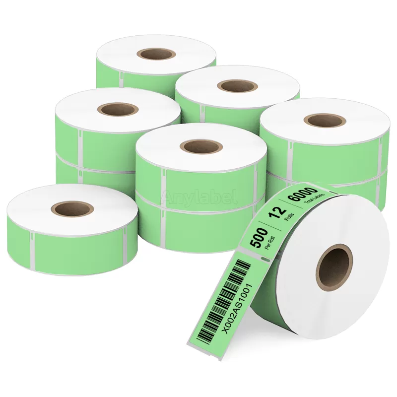 Dymo 30336 Compatible Green Labels 1'' x 2-1/8''