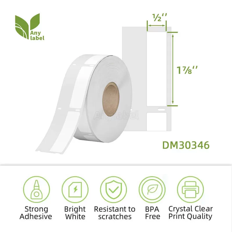 dymo 30346 compatible barcode labels 1 2 x 1 7 8 company