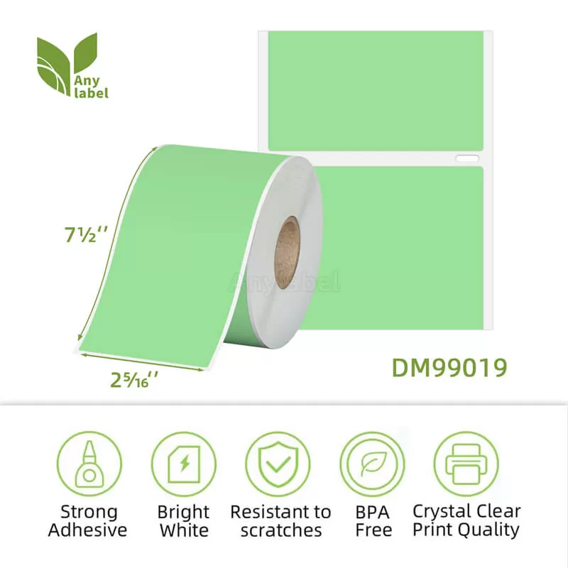 dymo 99019 green labels 2 5 16 x 7 1 2 company