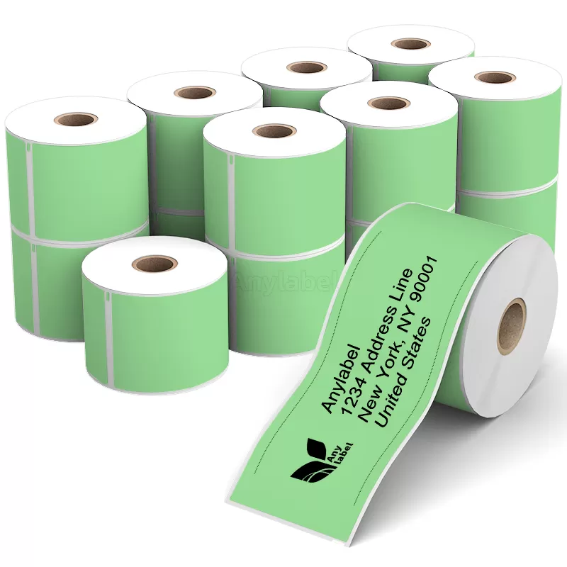 Dymo 99019 Green Labels 2-5/16'' x 7-1/2''