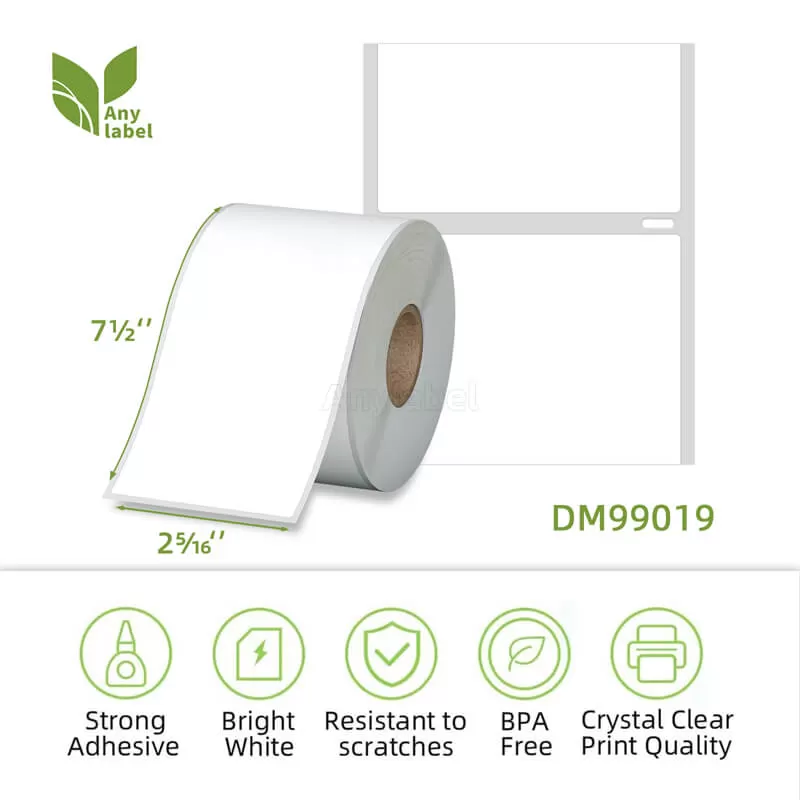 dymo 99019 removable labels 2 5 16 x 7 1 2 manufacturer