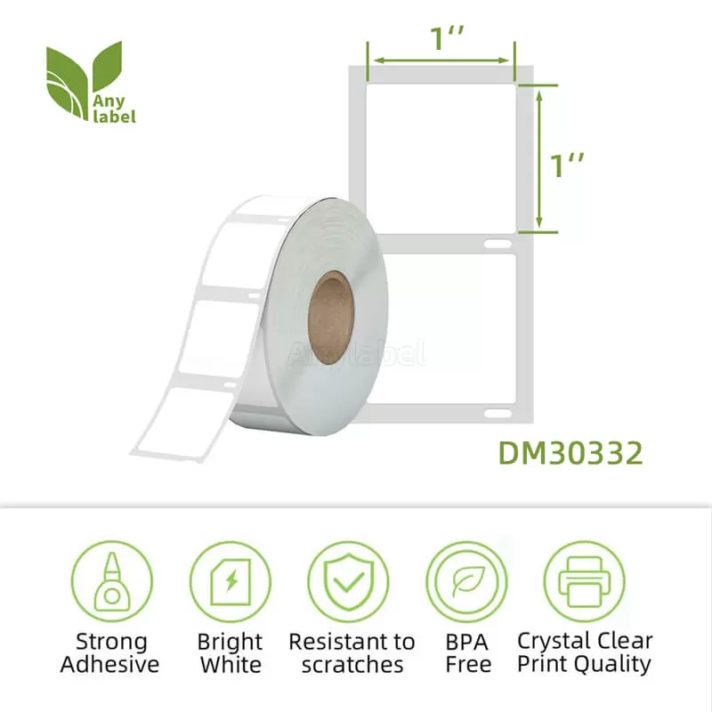 dymo compatible 30332 square labels 1 x 1 company