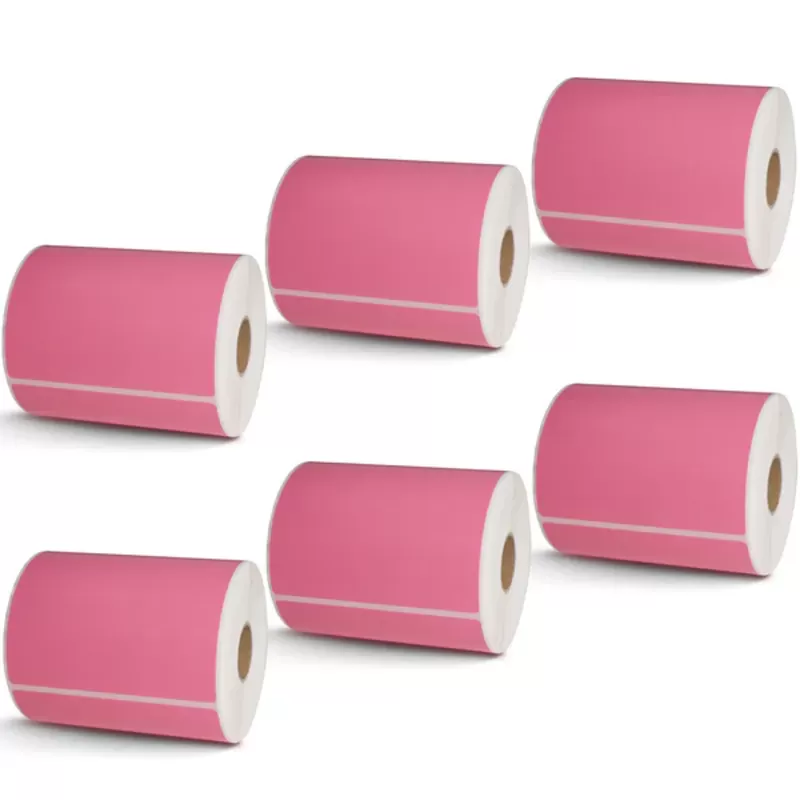 pink 4 6 direct thermal shipping label 1