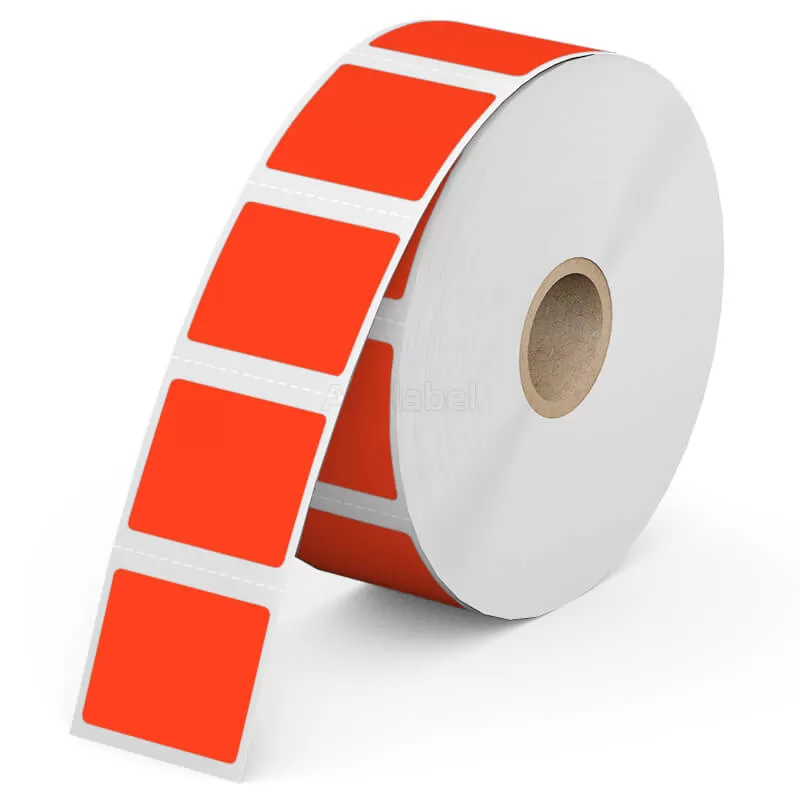 Zebra 1.25'' x 1'' Colored Direct Thermal Shipping Labels