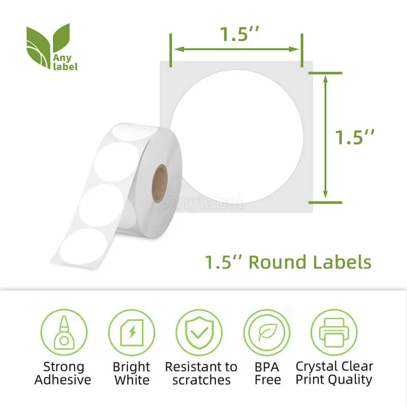 zebra 1 5 circle direct thermal shipping labels company