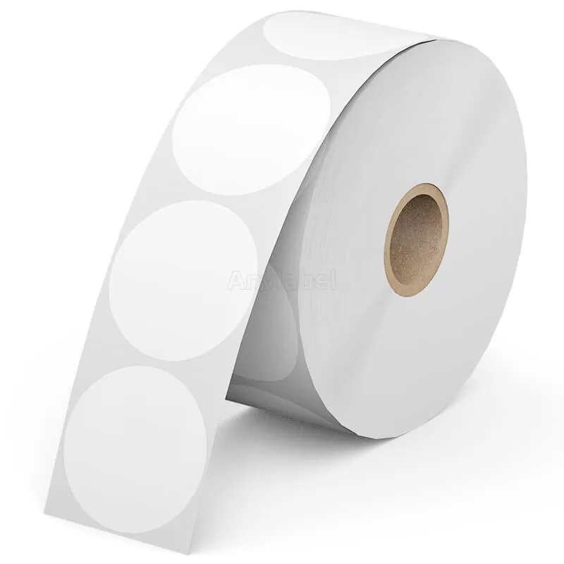 Zebra 1.5'' Circle Direct Thermal Shipping Labels