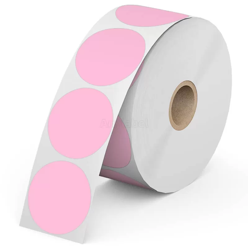 Zebra 1.5'' Colored Circle Direct Thermal Shipping Labels