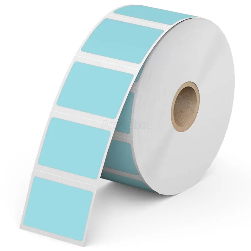 Zebra 1.5'' x 1'' Colored Direct Thermal Shipping Labels