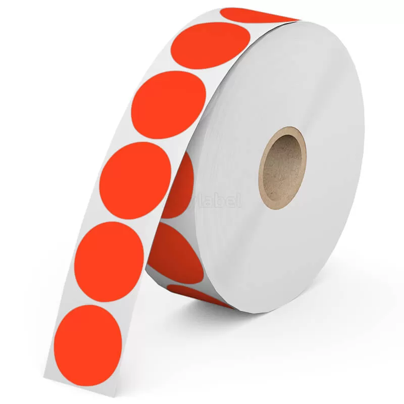 zebra 1 colored circle direct thermal shipping labels company