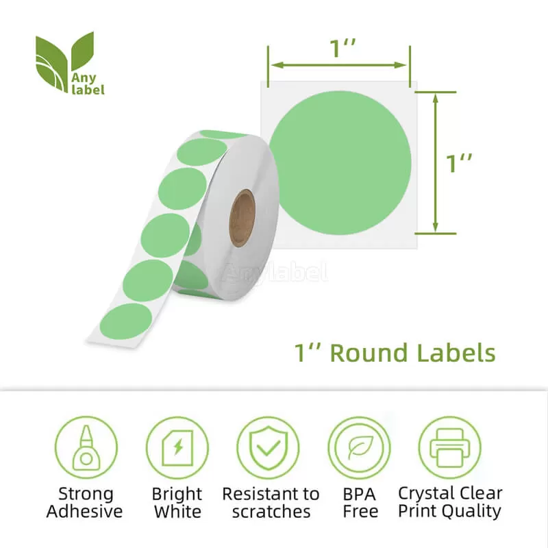 zebra 1 green circle direct thermal shipping labels company