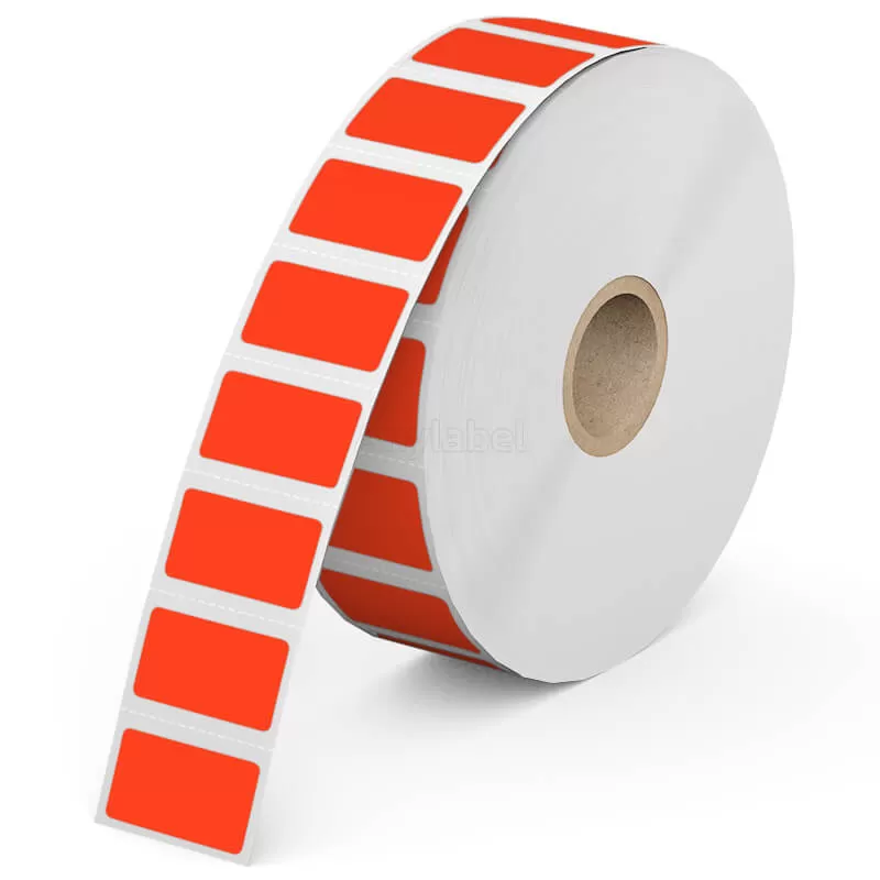 Zebra 1'' x 0.5'' Colored Direct Thermal Shipping Labels
