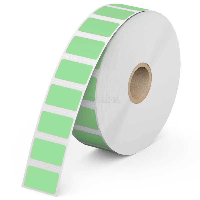 Zebra 1'' x 0.5'' Green Direct Thermal Shipping Labels