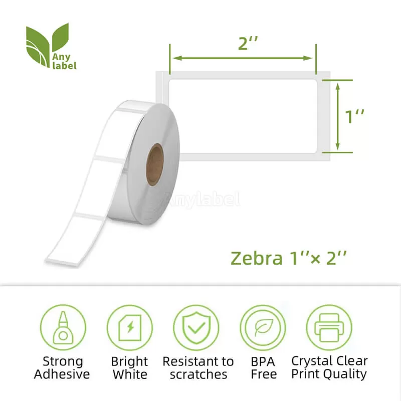 zebra 1 x 2 direct thermal shipping labels company