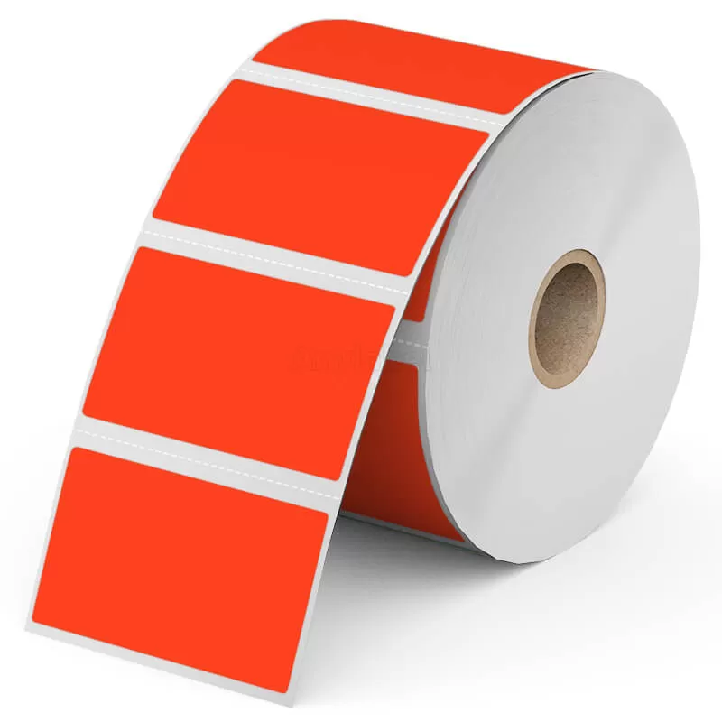 Zebra 2.25'' x 1.25'' Colored Direct Thermal Shipping Labels