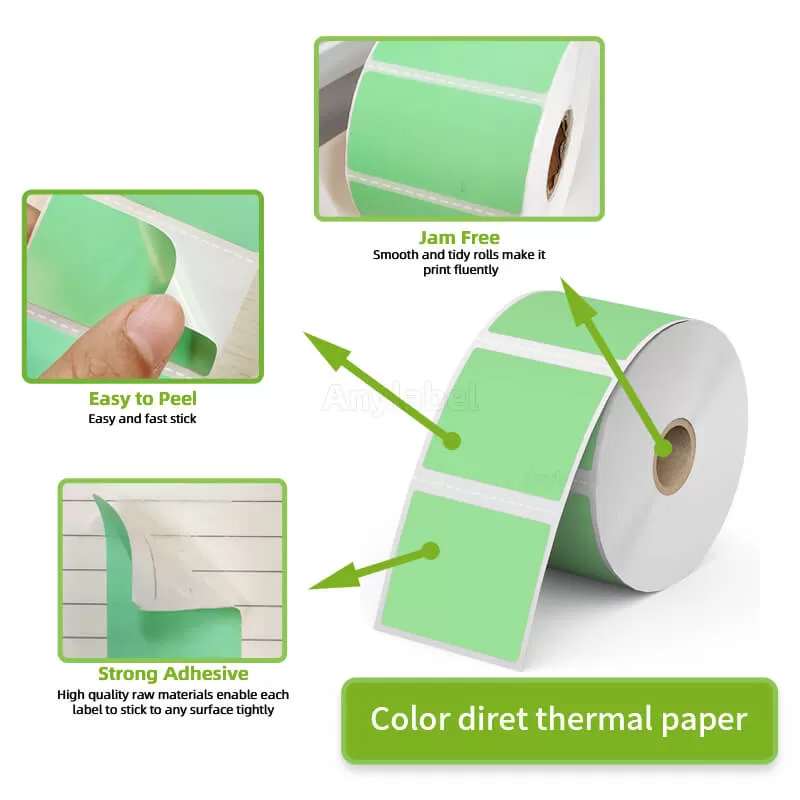 zebra 2 25 x 2 green direct thermal shipping labels manufacturer