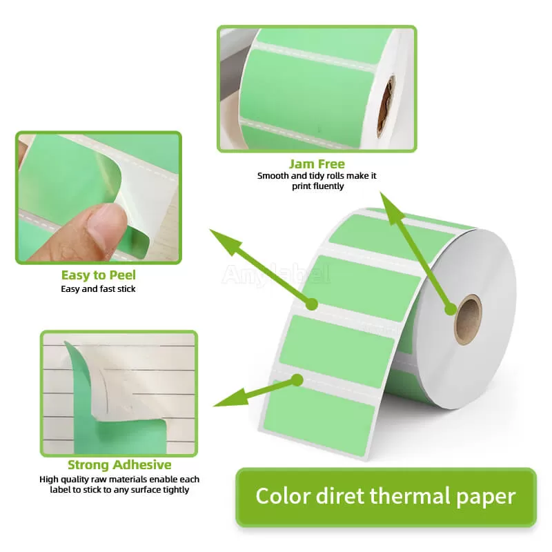 zebra 2 5 x 1 green direct thermal shipping labels manufacturer