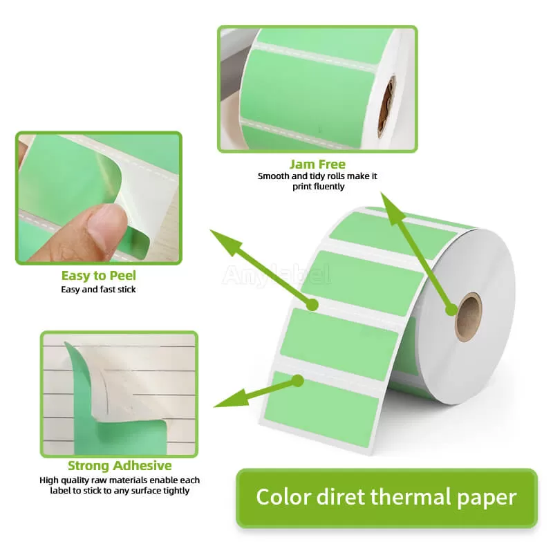 zebra 2 625 x 1 green direct thermal shipping labels manufacturer