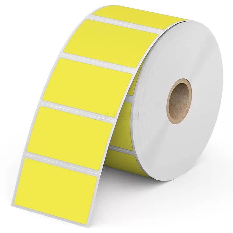 Zebra 2'' x 1'' Colored Direct Thermal Shipping Labels