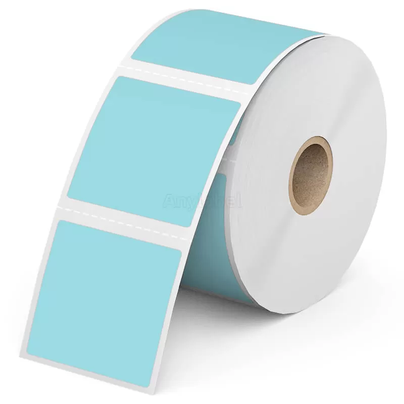 Zebra 2'' x 2'' Colored Direct Thermal Shipping Labels