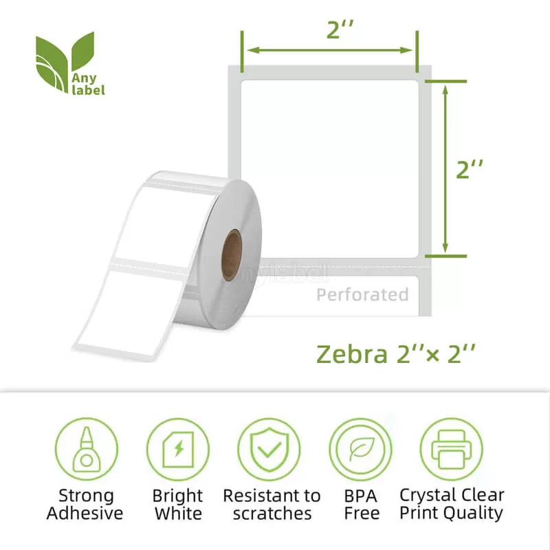 zebra 2 x 2 direct thermal shipping labels company