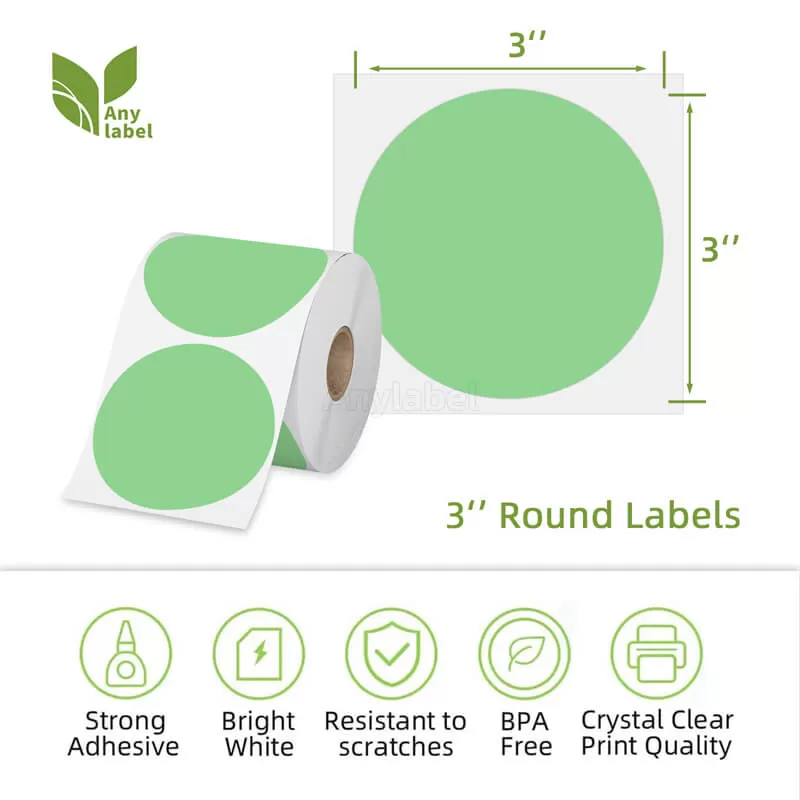 zebra 3 green circle direct thermal shipping labels company