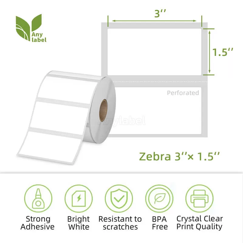 zebra 3 x 1 5 direct thermal shipping labels company