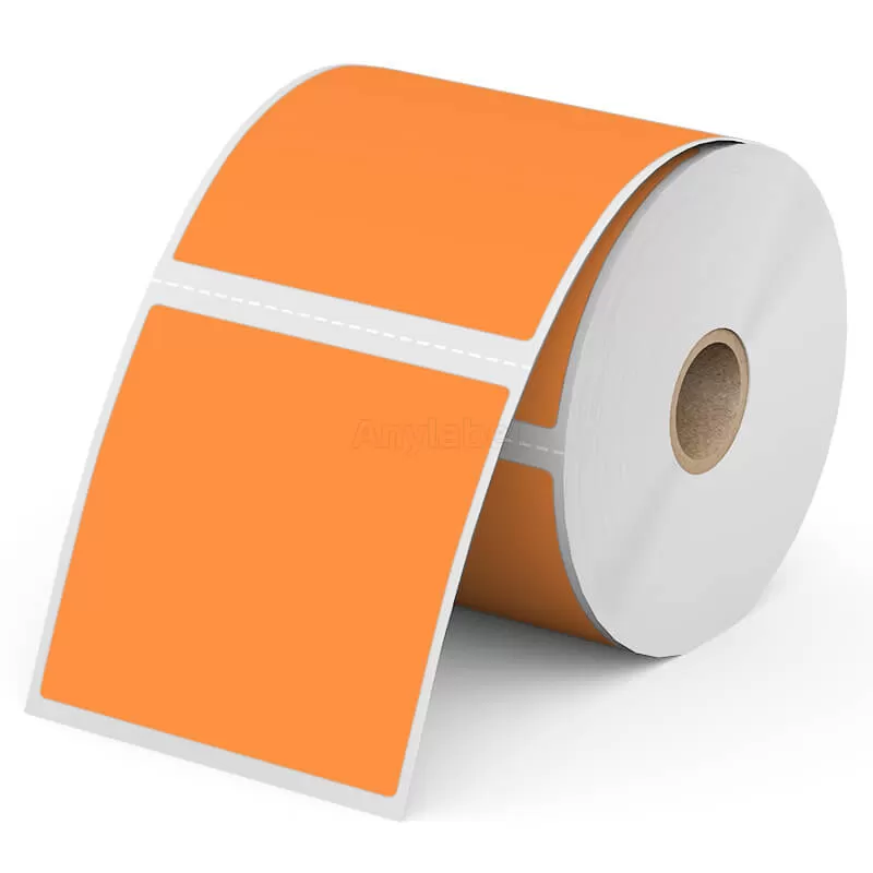 Zebra 3'' x 3'' Colored Direct Thermal Shipping Labels