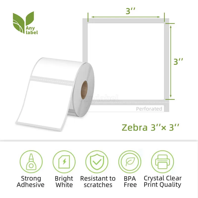 zebra 3 x 3 direct thermal shipping labels company