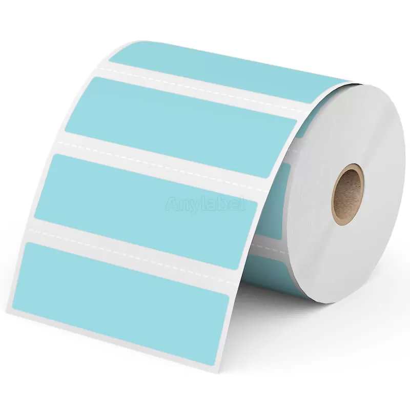 Zebra 4'' x 1'' Colored Direct Thermal Shipping Labels