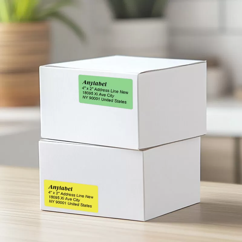 zebra 4 x 2 green direct thermal shipping labels supplier