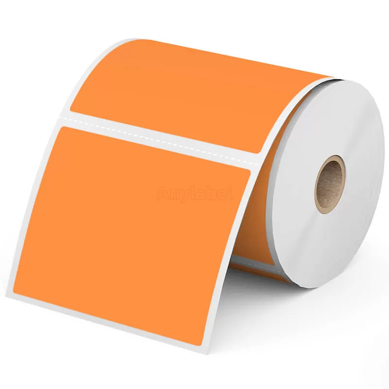 Zebra 4'' x 3'' Colored Direct Thermal Shipping Labels