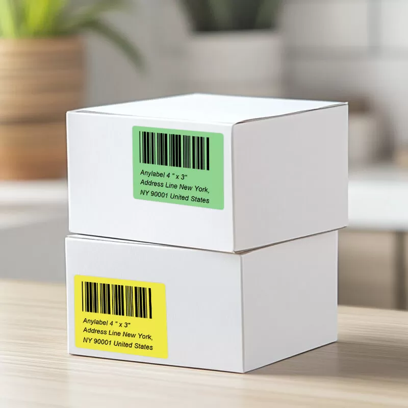 zebra 4 x 3 green direct thermal shipping labels supplier