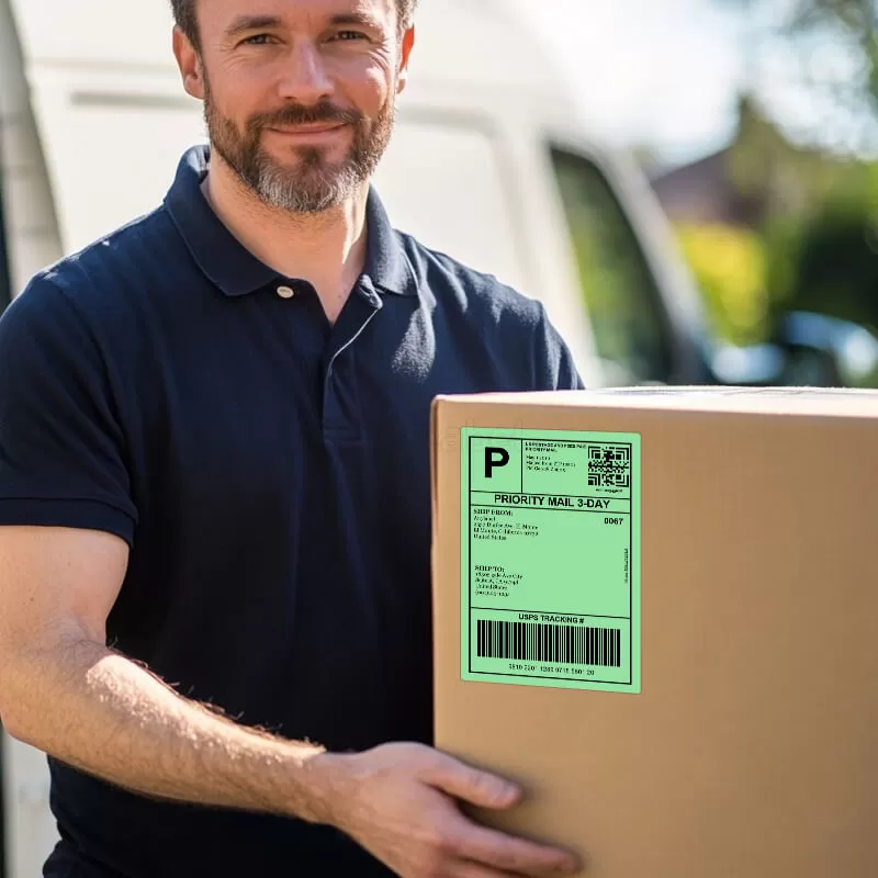 zebra 4 x 6 5 green direct thermal shipping labels supplier