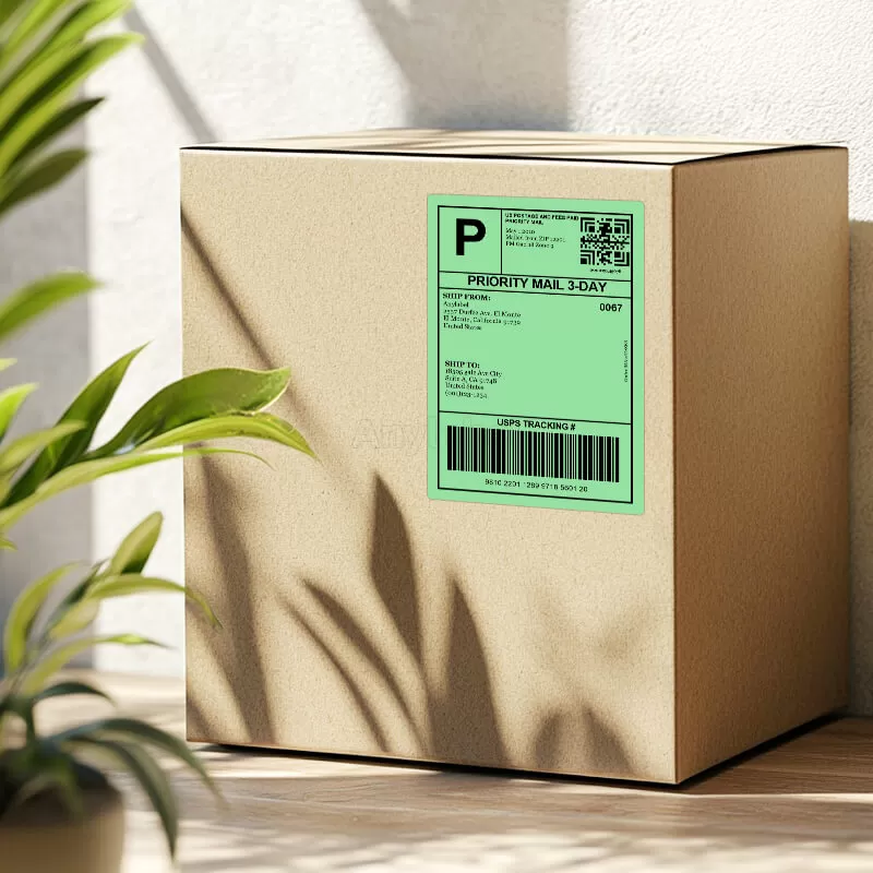 zebra 4 x 6 green direct thermal shipping labels supplier