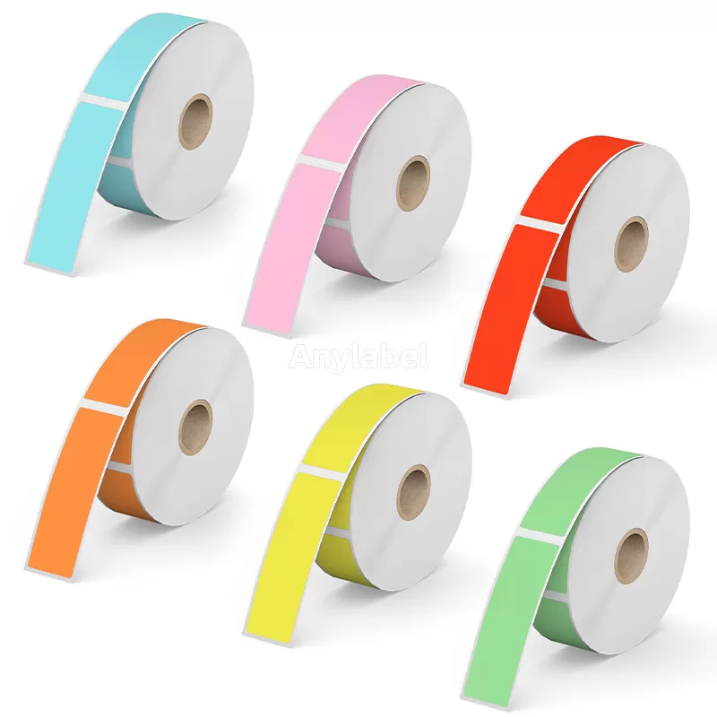 Zebra 1'' x 3'' Colored Direct Thermal Shipping Labels